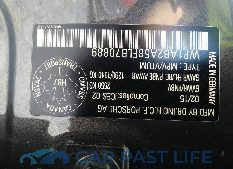 WP1AB2A58FLB70889# 9