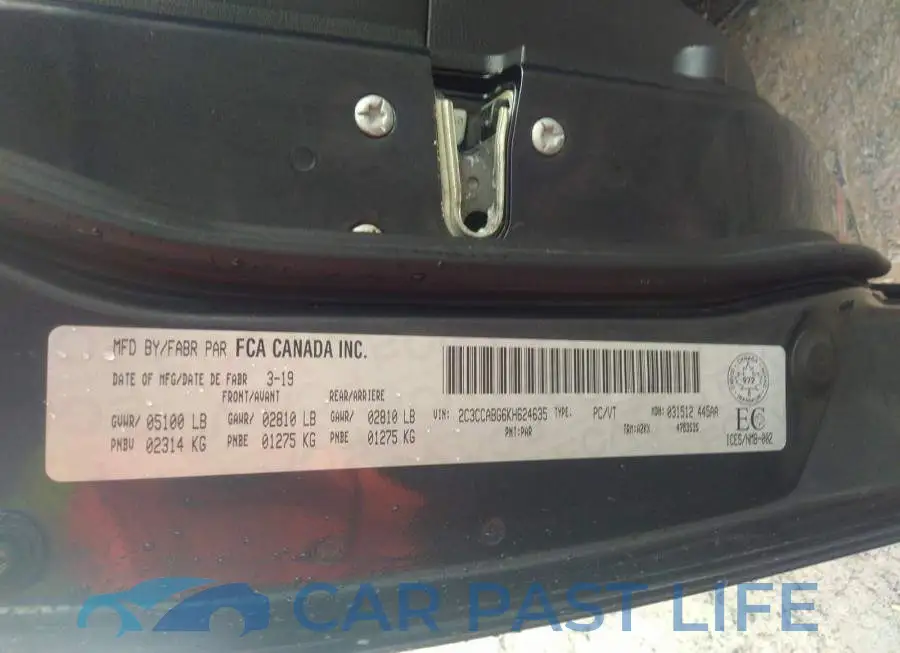 2C3CCABG6KH624635# 9