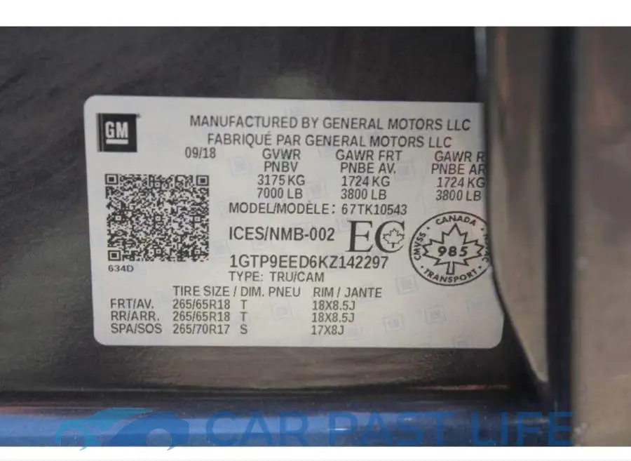 1GTP9EED6KZ142297# 10