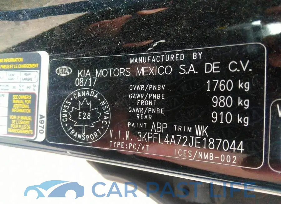 3KPFL4A72JE187044# 9