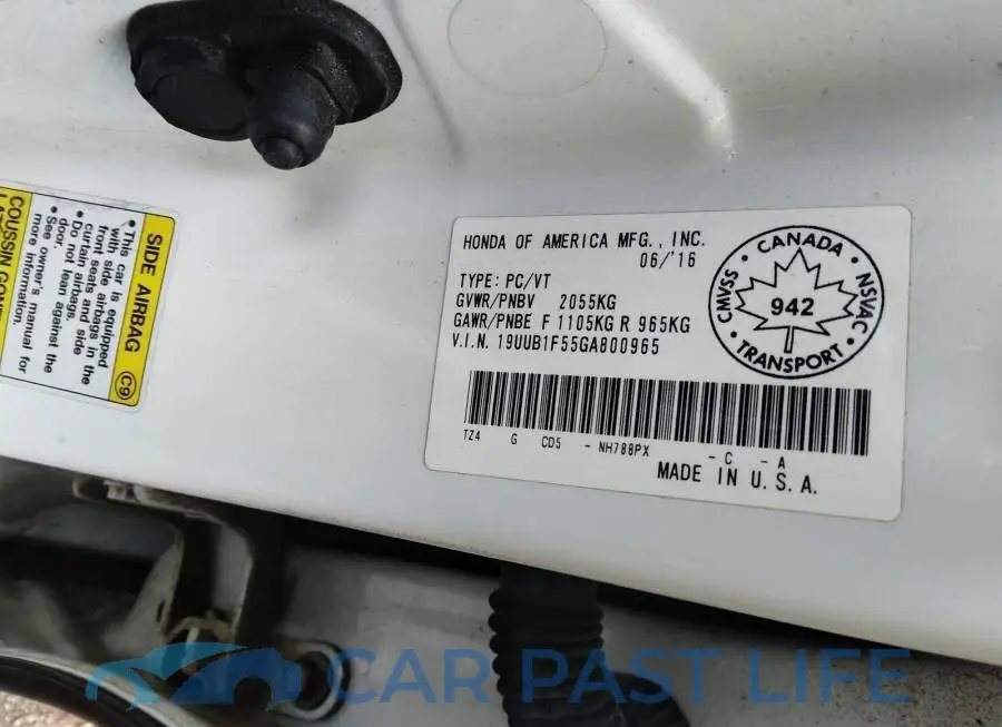 19UUB1F55GA800965# 9