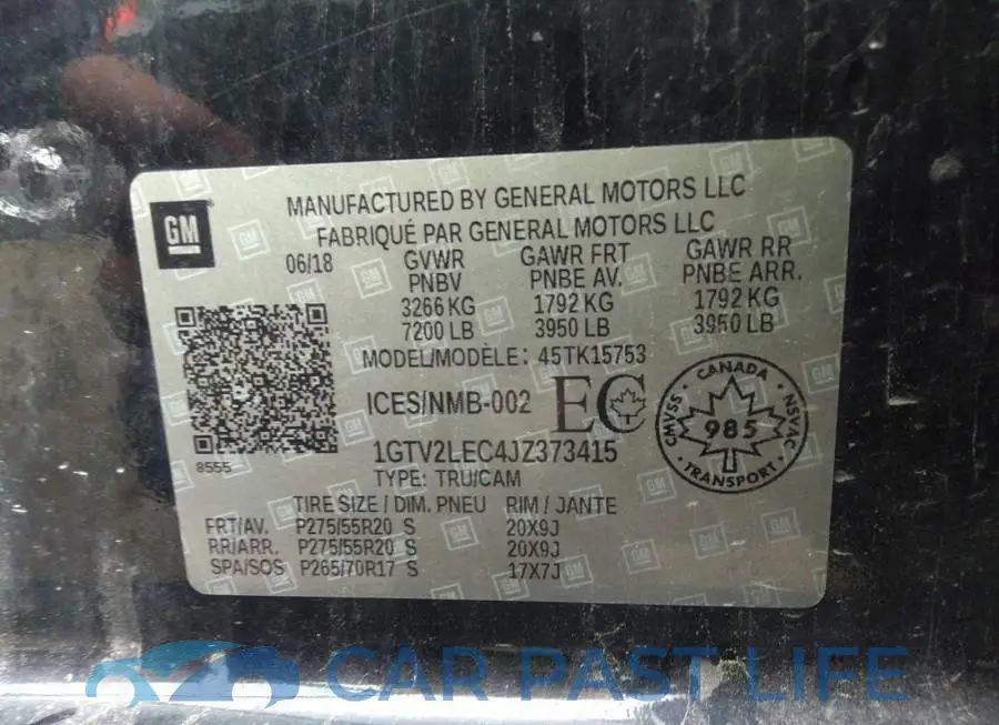 1GTV2LEC4JZ373415# 9