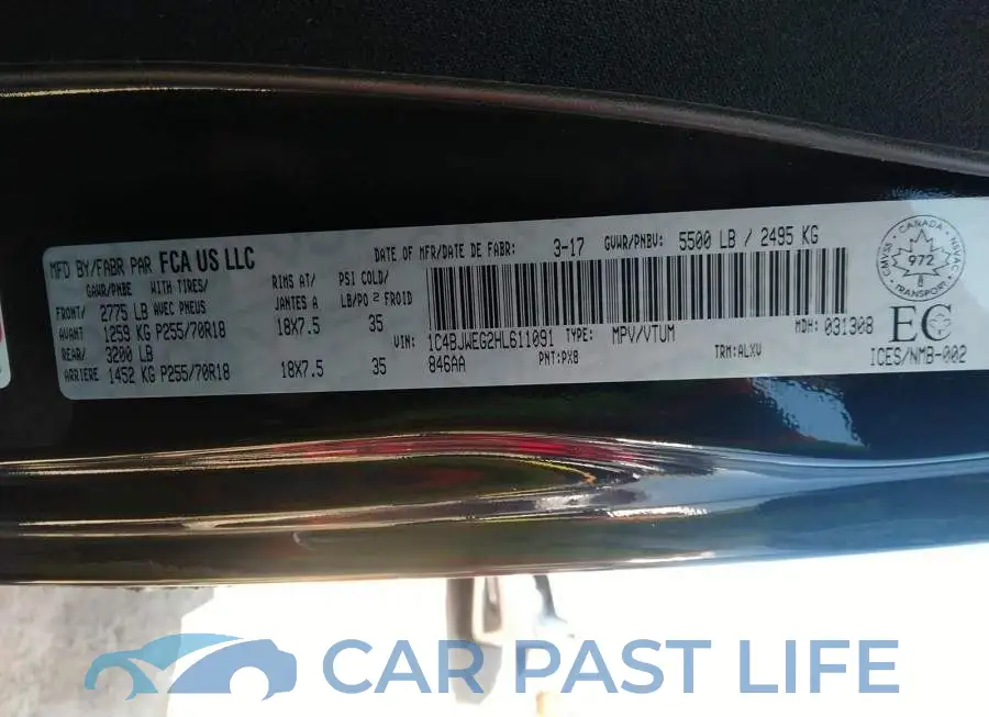 1C4BJWEG2HL611091# 9