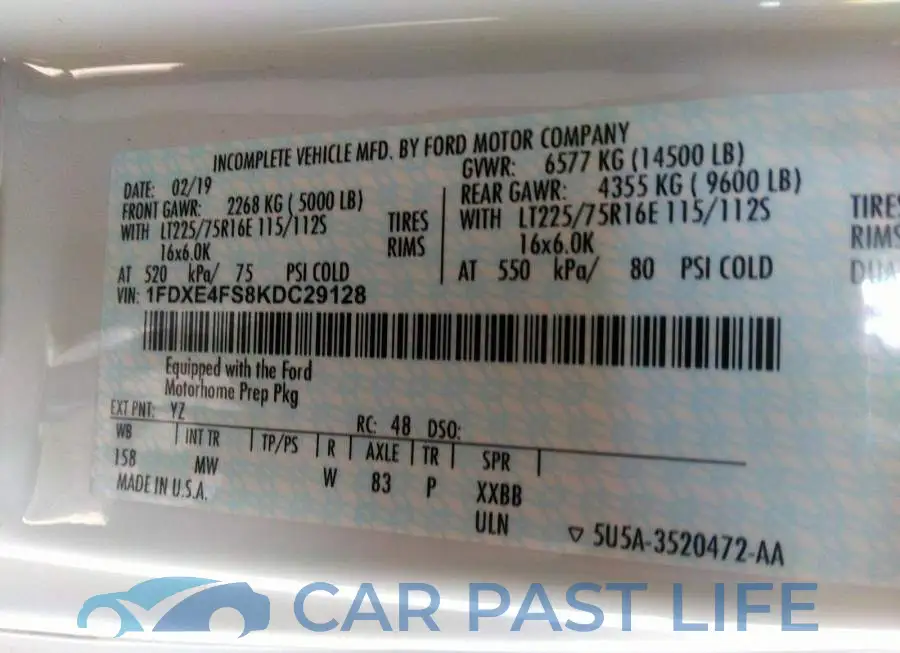 1FDXE4FS8KDC29128# 9