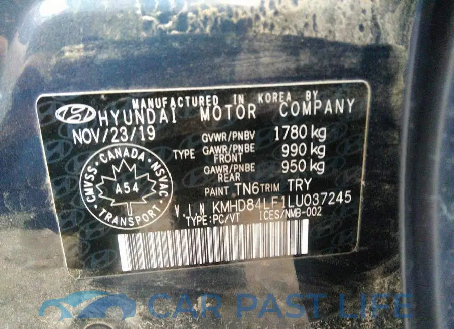 KMHD84LF1LU037245# 9