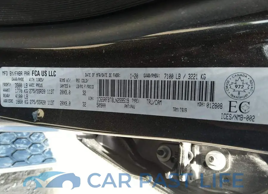 1C6SRFBT8LN259519# 9