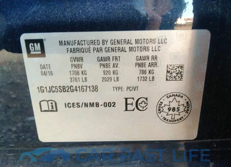 1G1JC5SB2G4167138# 9