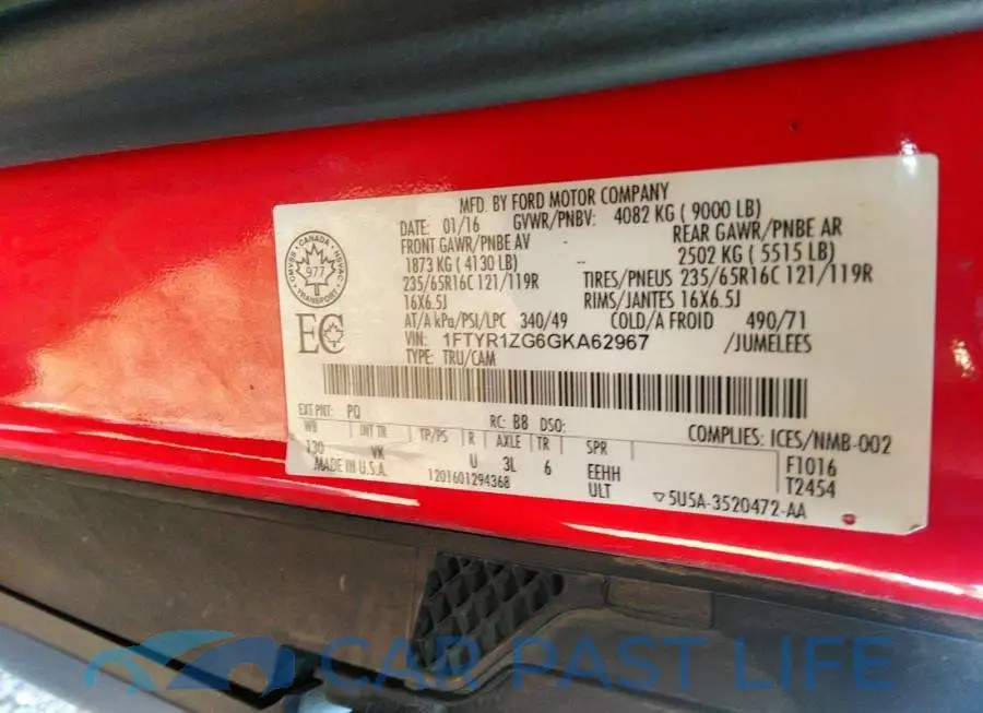 1FTYR1ZG6GKA62967# 9