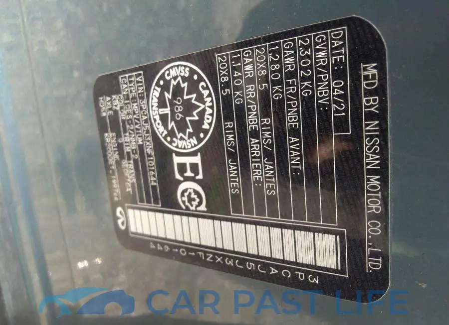 3PCAJ5J3XNF101644# 9