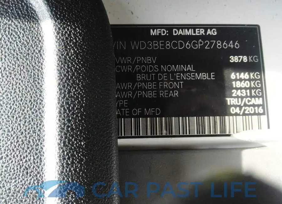 WD3BE8CD6GP278646# 9