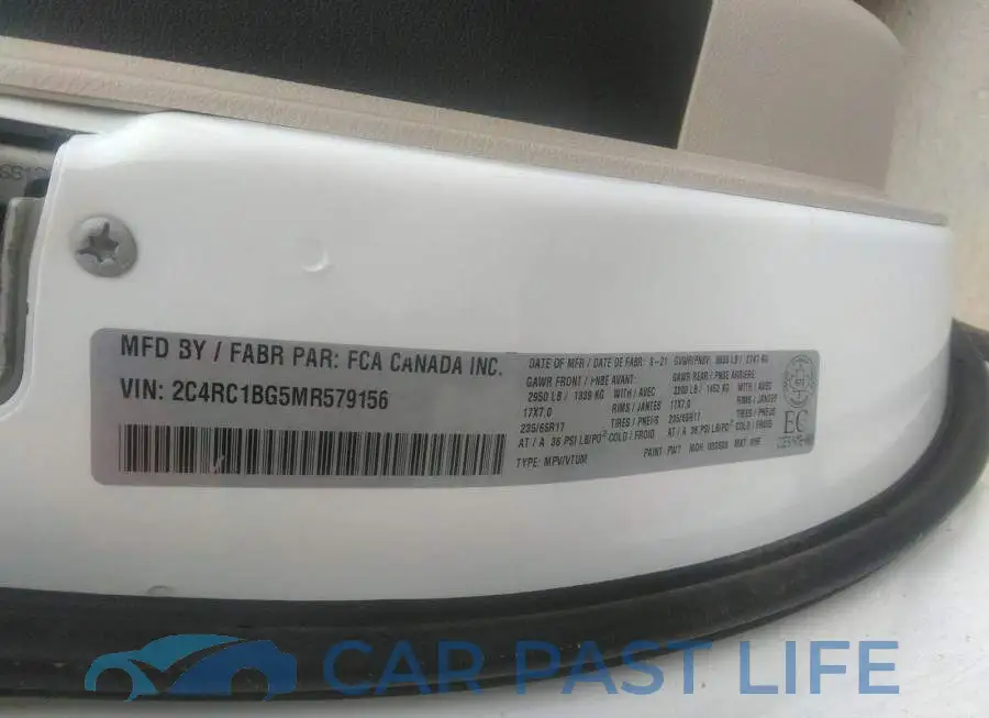2C4RC1BG5MR579156# 9
