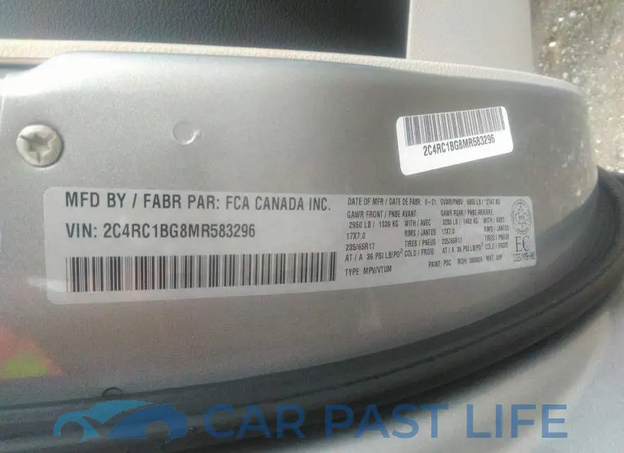 2C4RC1BG8MR583296# 9