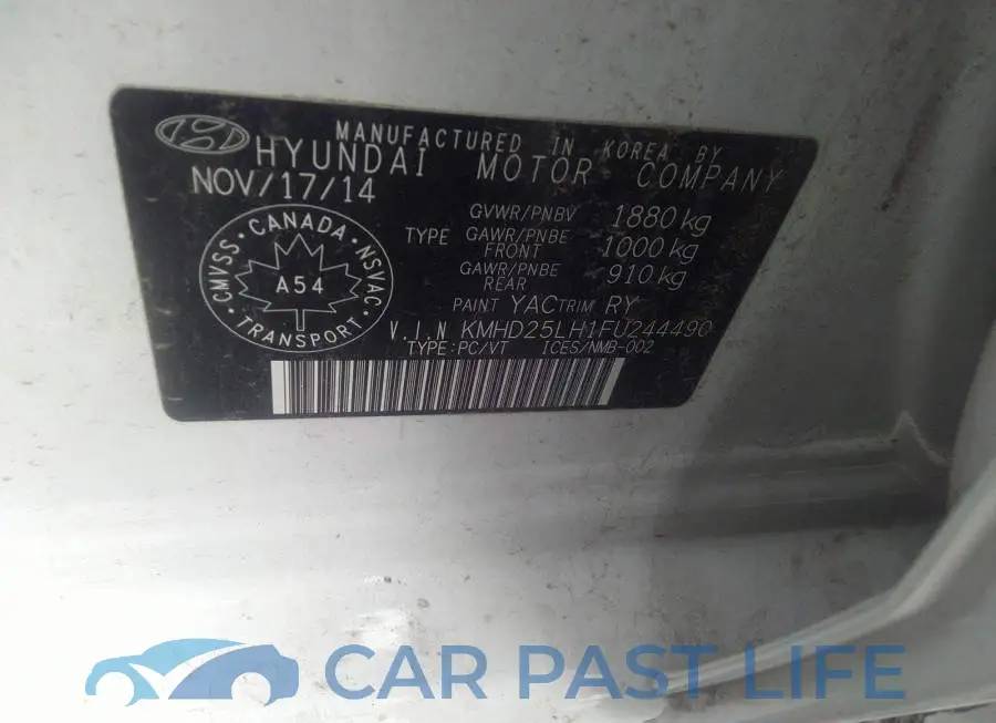 KMHD25LH1FU244490# 9
