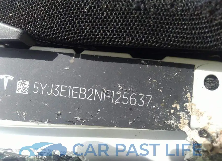 5YJ3E1EB2NF125637# 9