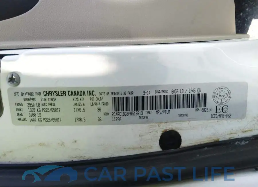 2C4RC1BG0FR519613# 9