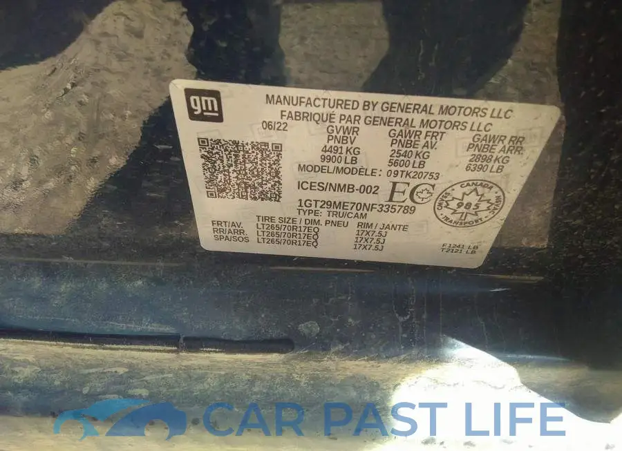 1GT29ME70NF335789# 9