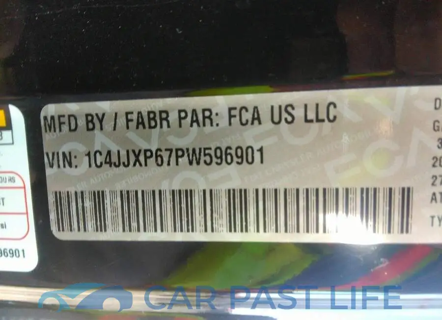 1C4JJXP67PW596901# 9