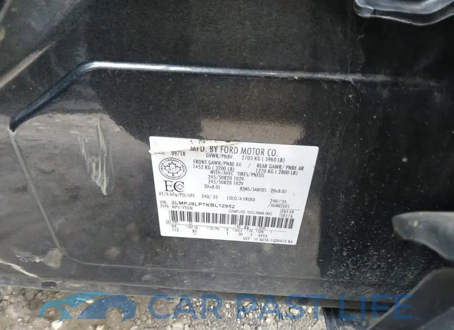 2LMPJ8LP7KBL12952# 9