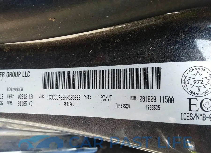1C3CCCAG2FN525692# 9