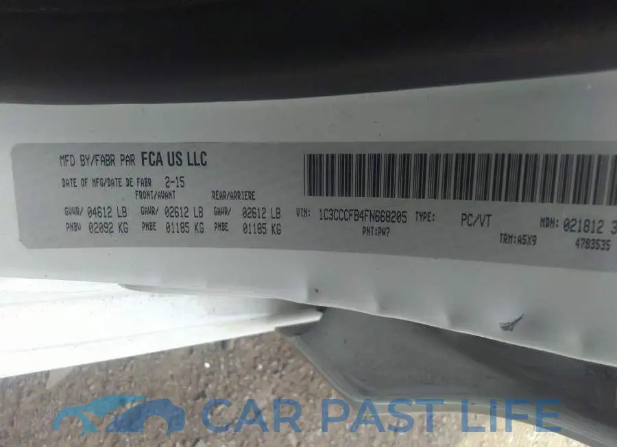 1C3CCCFB4FN668205# 9