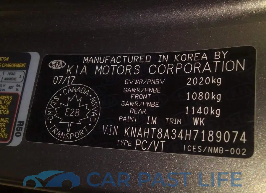 KNAHT8A34H7189074# 9