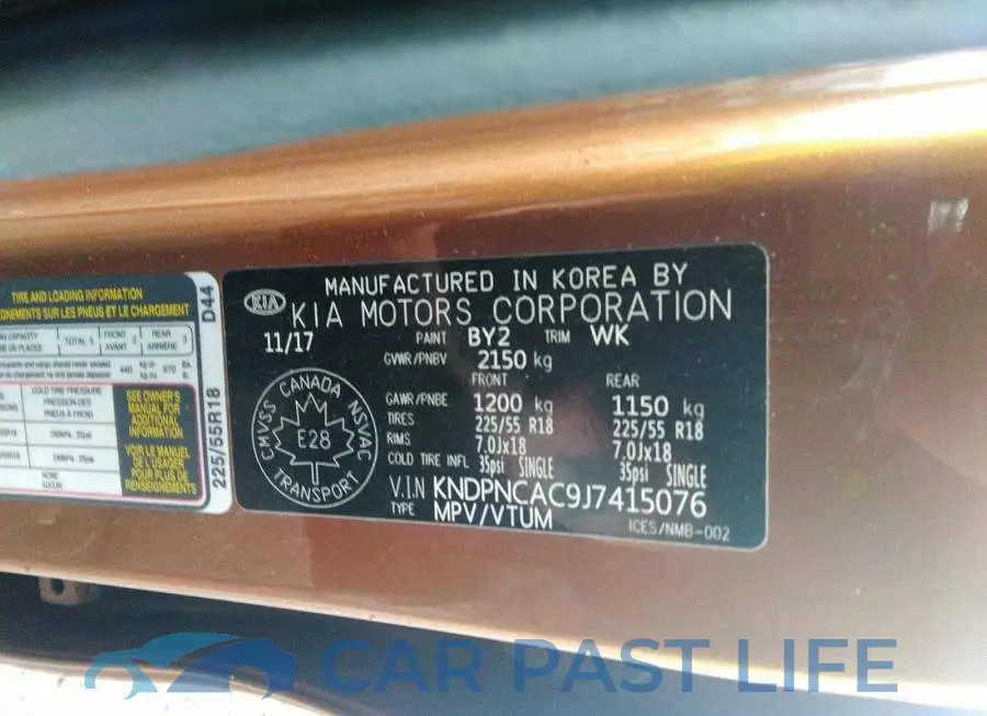 KNDPNCAC9J7415076# 9