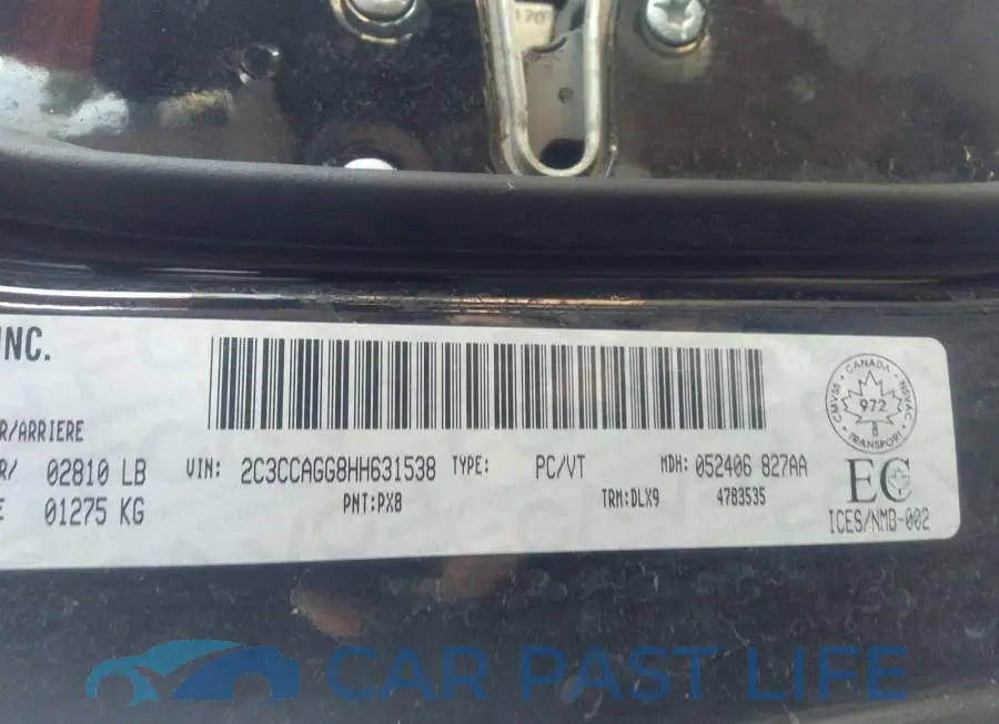 2C3CCAGG8HH631538# 9