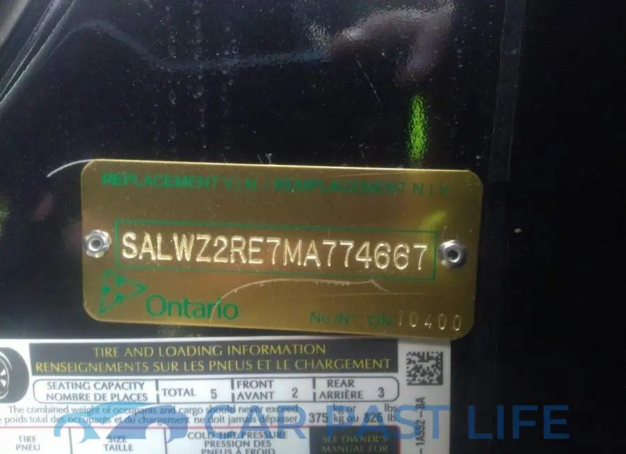 SALWZ2RE7MA774667# 9