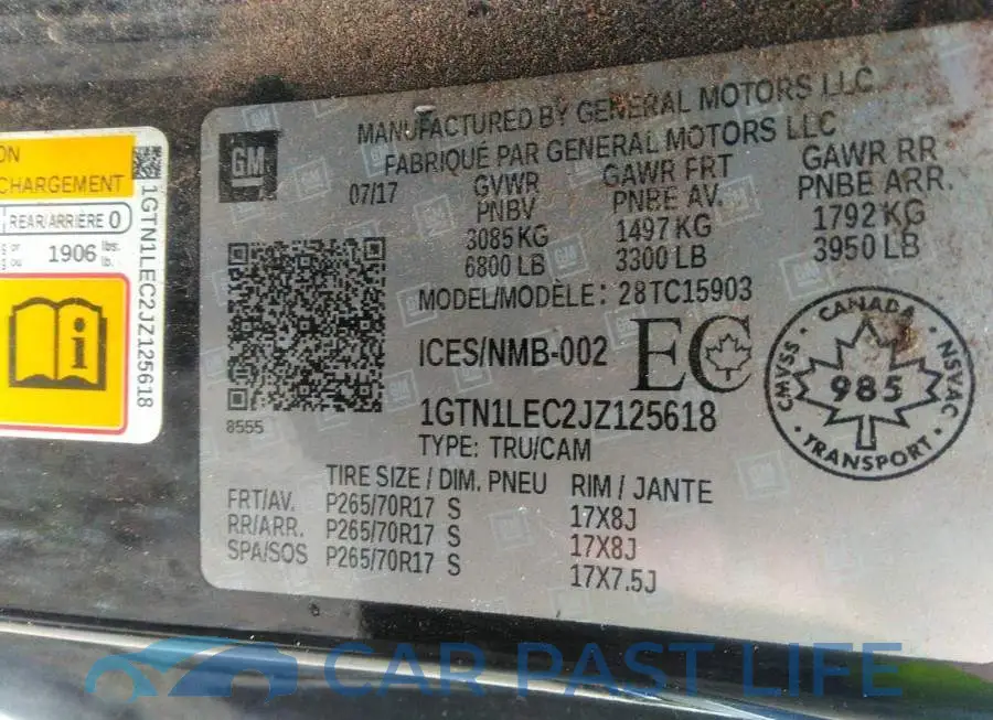 1GTN1LEC2JZ125618# 9