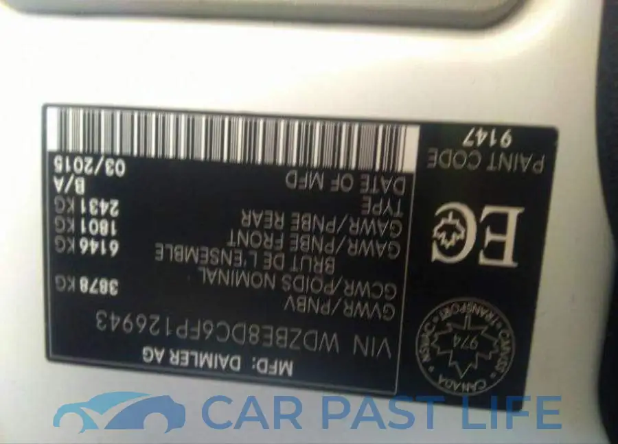 WDZBE8DC6FP126943# 10