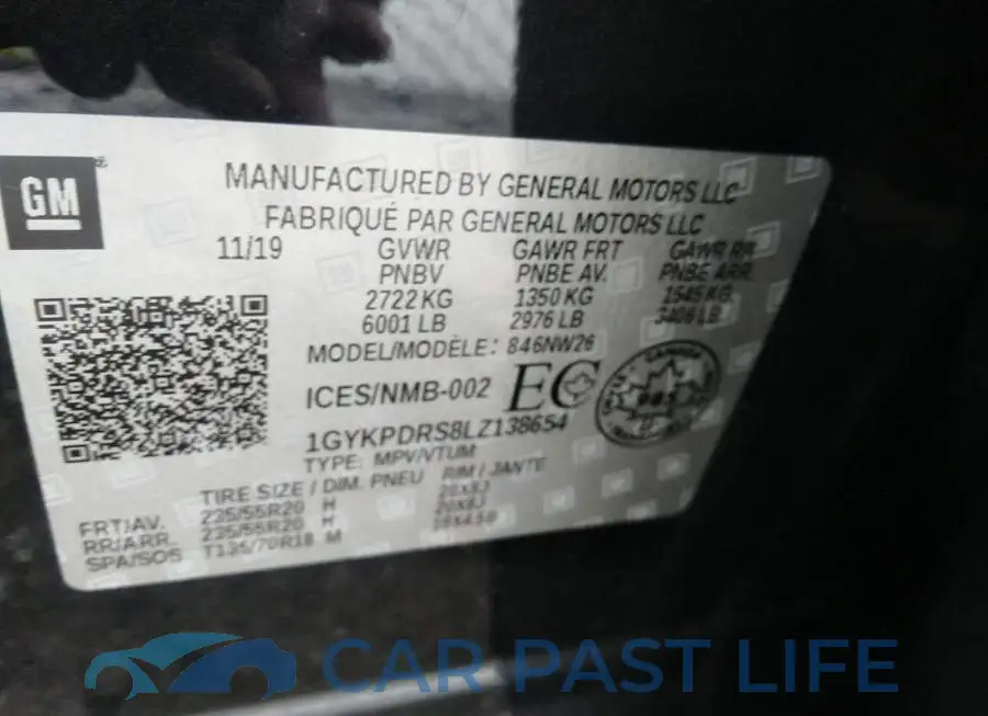 1GYKPDRS8LZ138654# 9