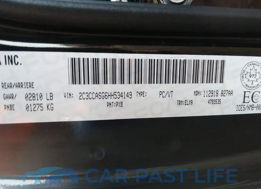2C3CCASG6HH534149# 9