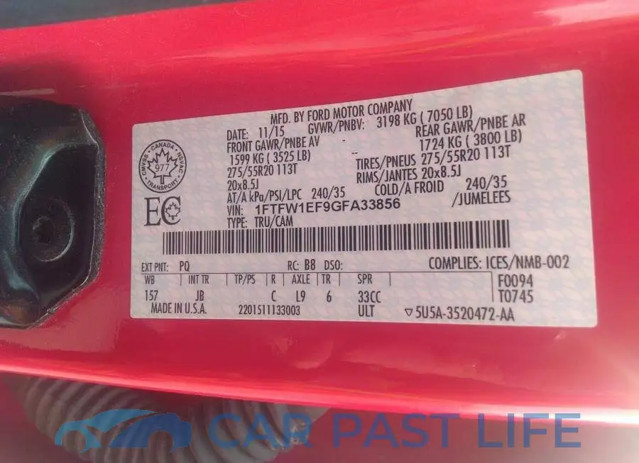 1FTFW1EF9GFA33856# 9