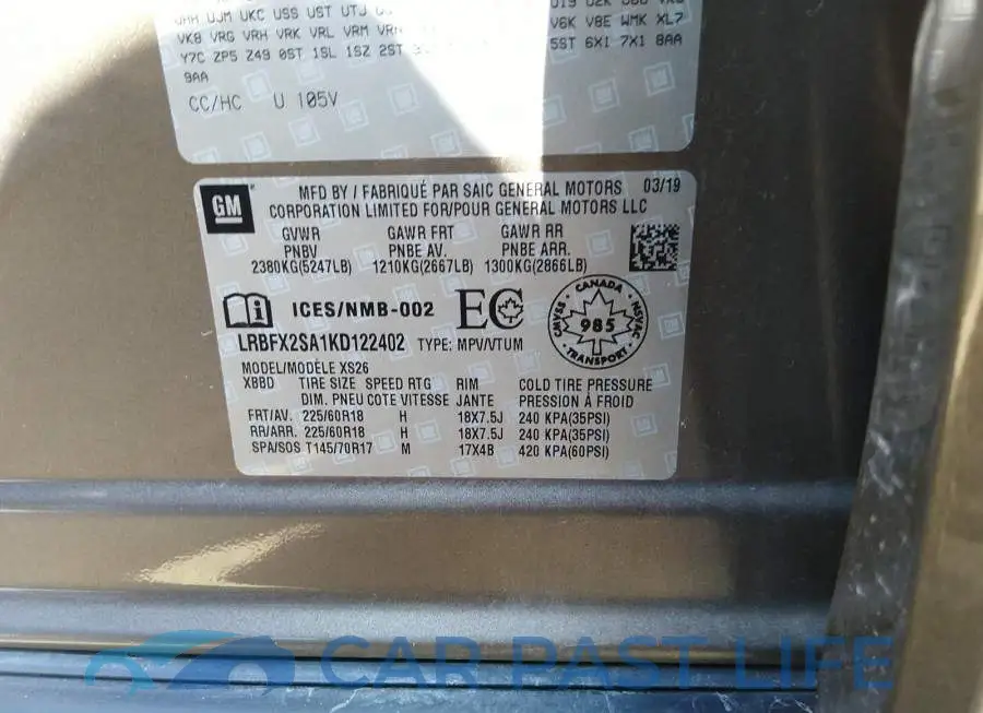 LRBFX2SA1KD122402# 9