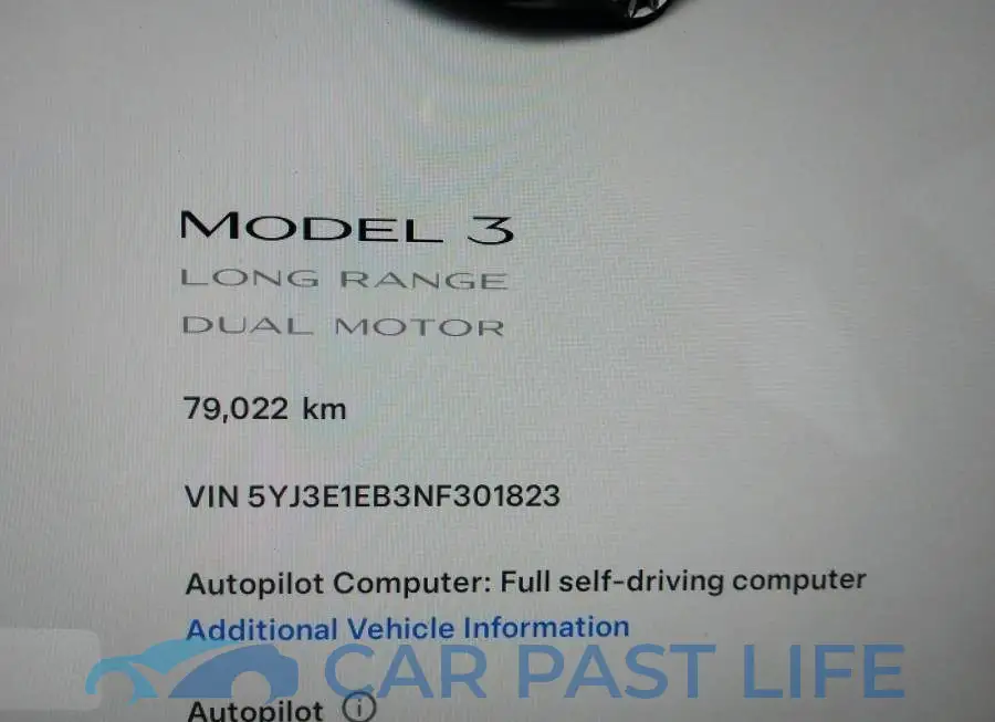 5YJ3E1EB3NF301823# 9