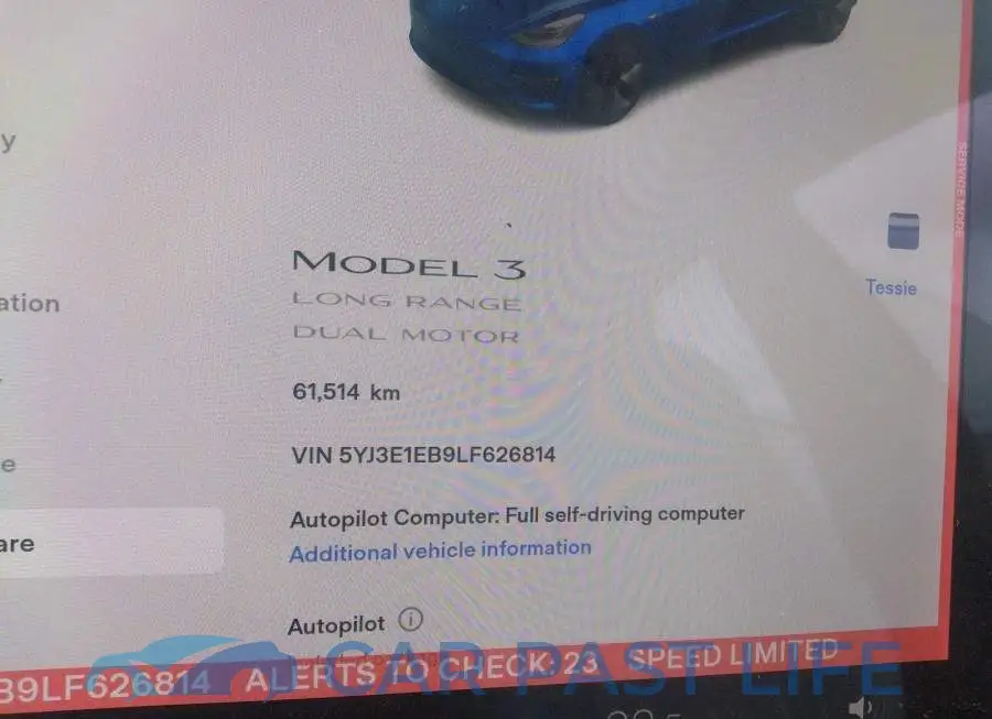 5YJ3E1EB9LF626814# 7
