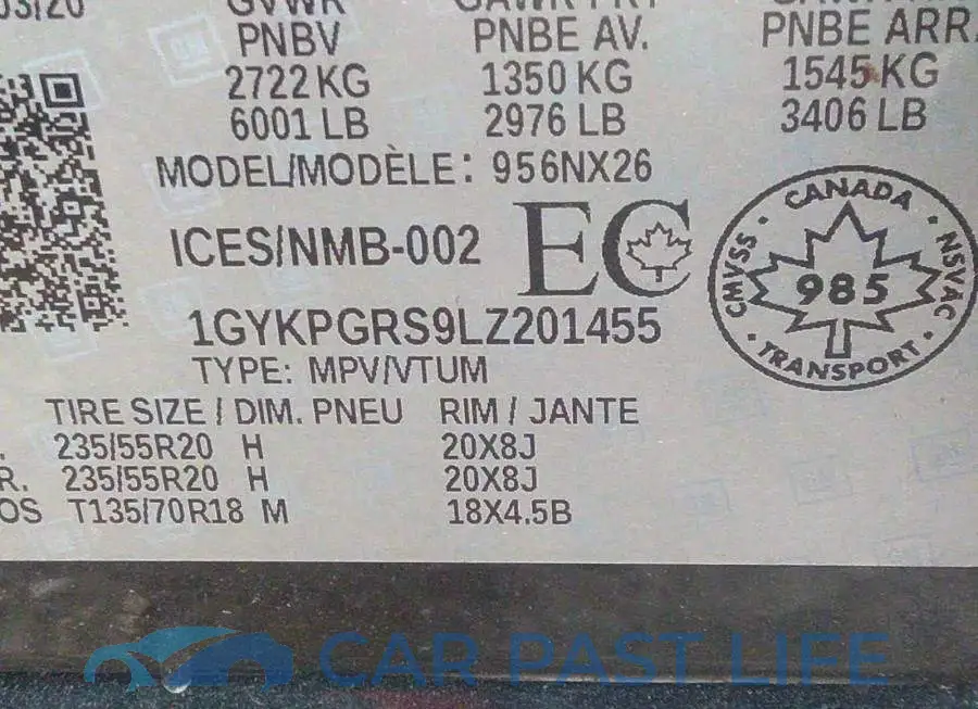 1GYKPGRS9LZ201455# 9