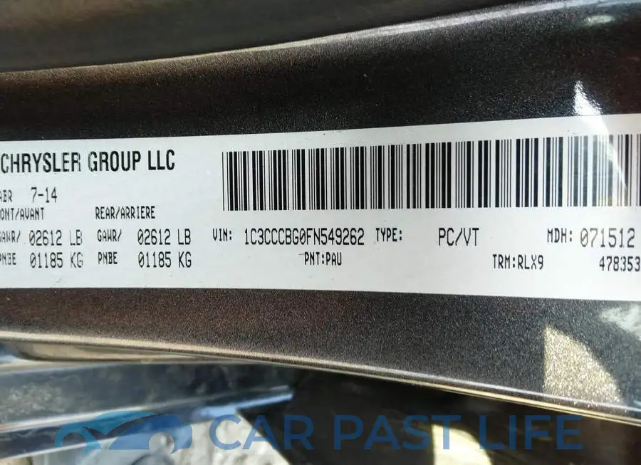 1C3CCCBG0FN549262# 9