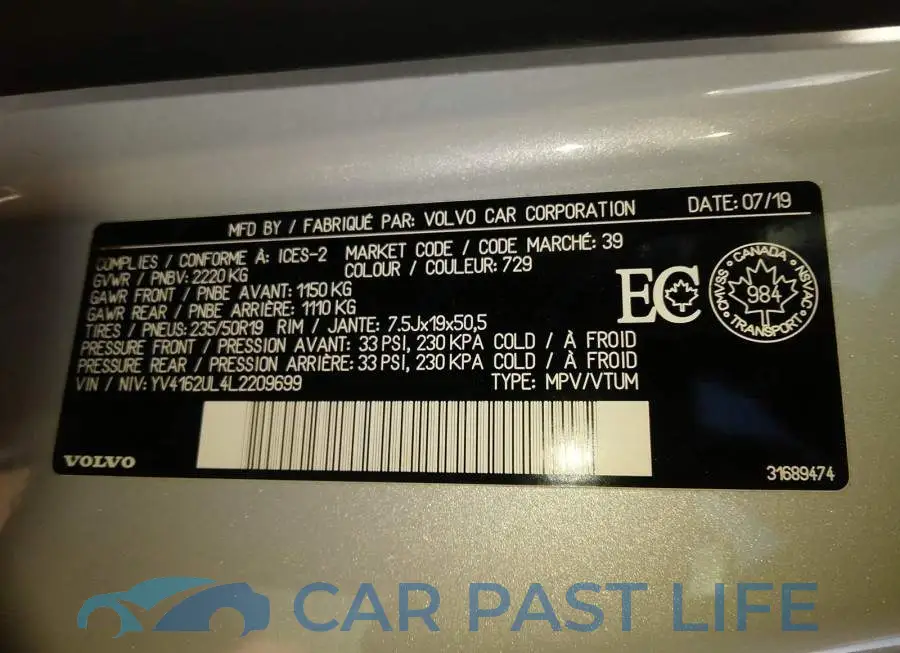 YV4162UL4L2209699# 9