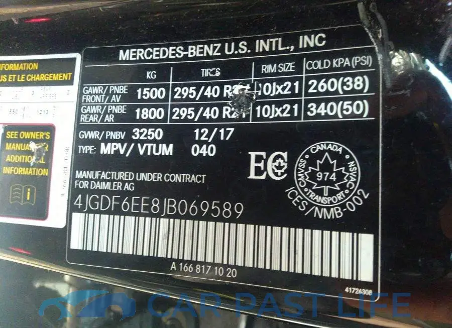 4JGDF6EE8JB069589# 9