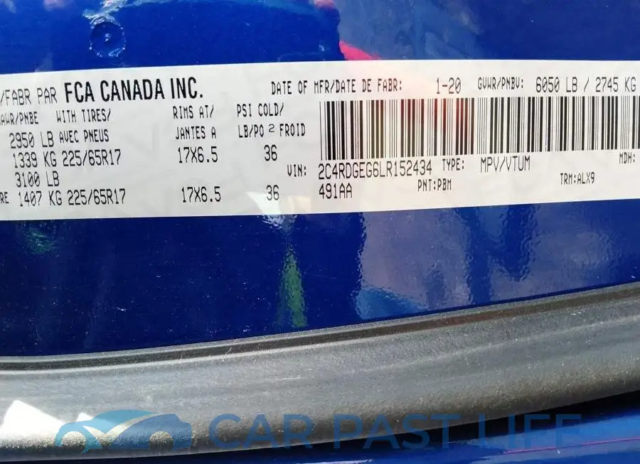 2C4RDGEG6LR152434# 9