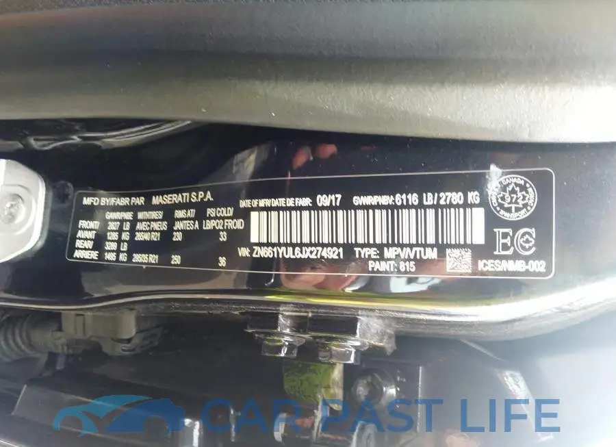 ZN661YUL6JX274921# 9