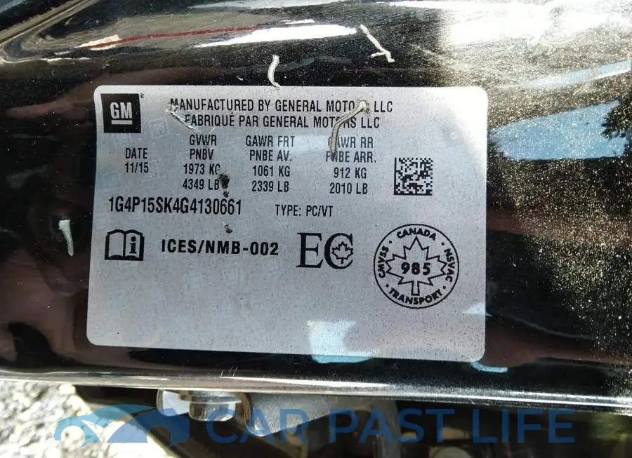 1G4P15SK4G4130661# 9