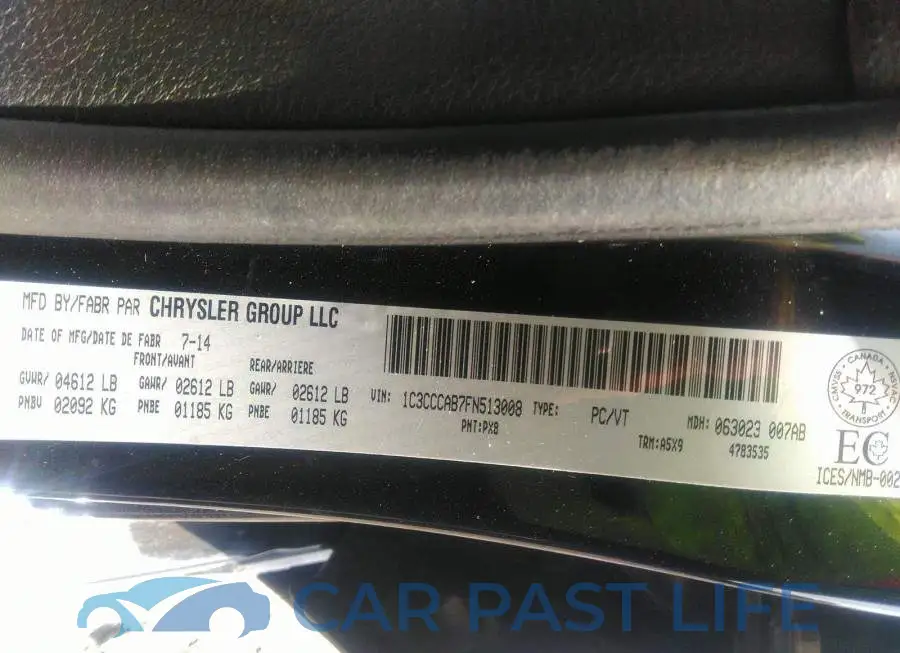 1C3CCCAB7FN513008# 9