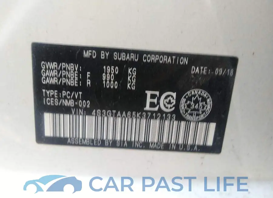 4S3GTAA65K3712133# 9