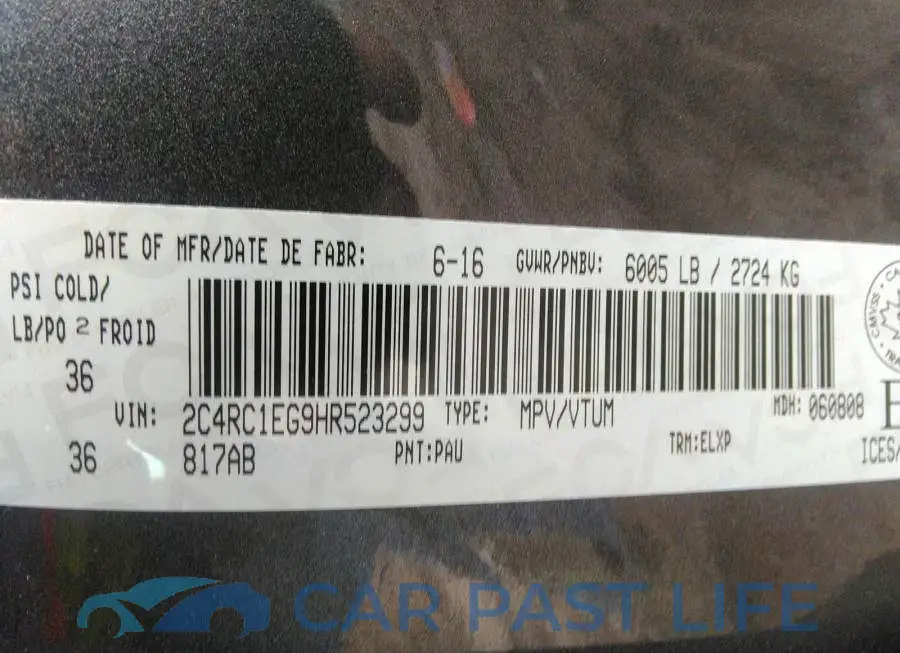 2C4RC1EG9HR523299# 9