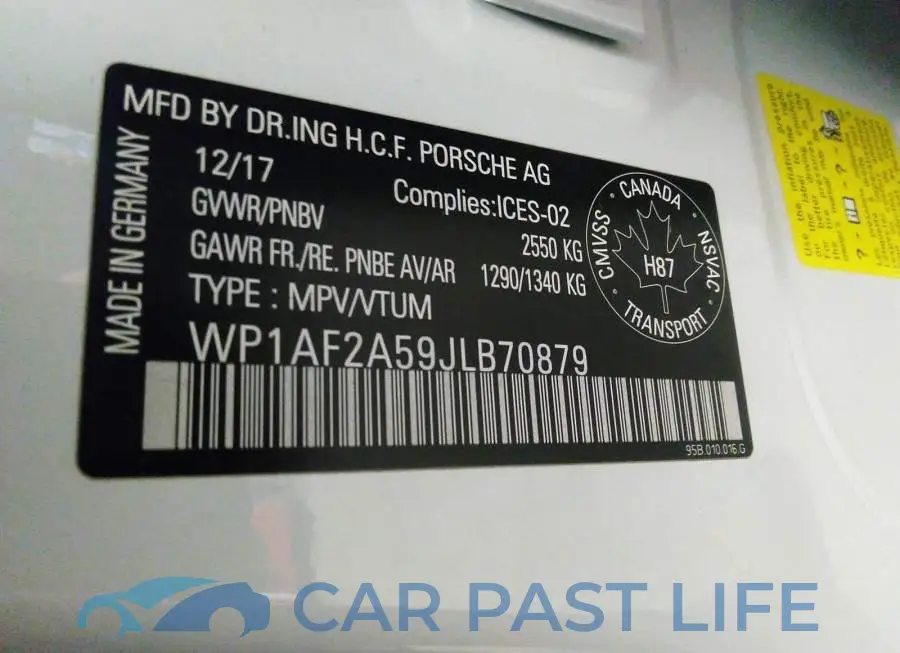 WP1AF2A59JLB70879# 9