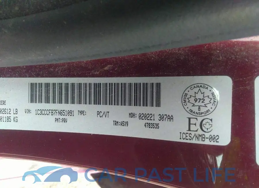 1C3CCCFB7FN651091# 9