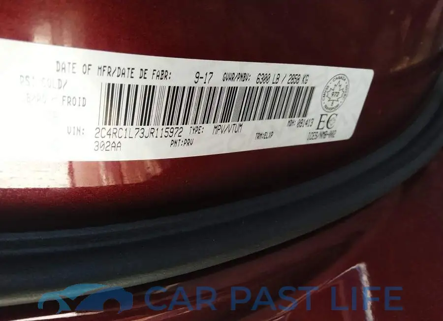 2C4RC1L73JR115972# 9