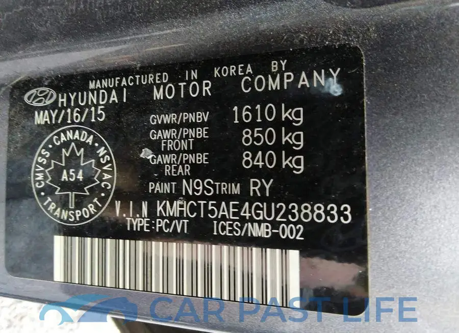 KMHCT5AE4GU238833# 9
